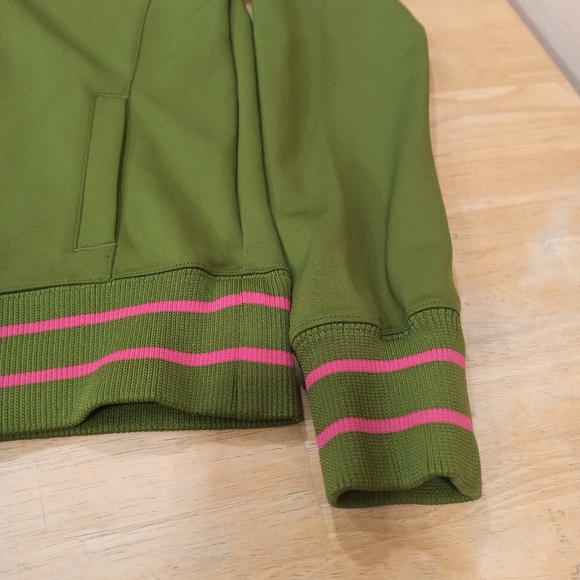 The North Face Girls M A5 SeriesOlive Green w Pink AccentsWarm-Up Jacket - Picture 2 of 15